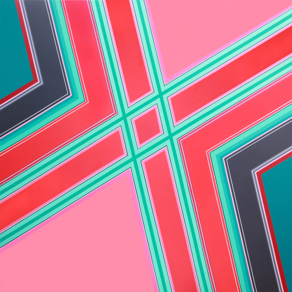 2_Museo Municipal de Bellas Artes Urbano Poggi de Rafaela_Serie Simetría Nº19_2009_acrílico sobre tela_160 x 160 cm