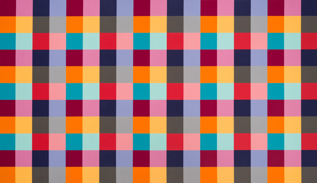 Verónica Di Toro_Serie Cuadrículas_Nº31_2020_acrílico sobre tela_110 x 190 cm