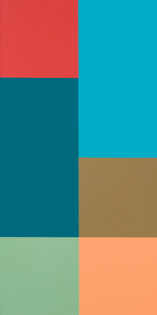 Serie Monumento nº5, 2023, acrílico sobre tela, 120 x 60 cm